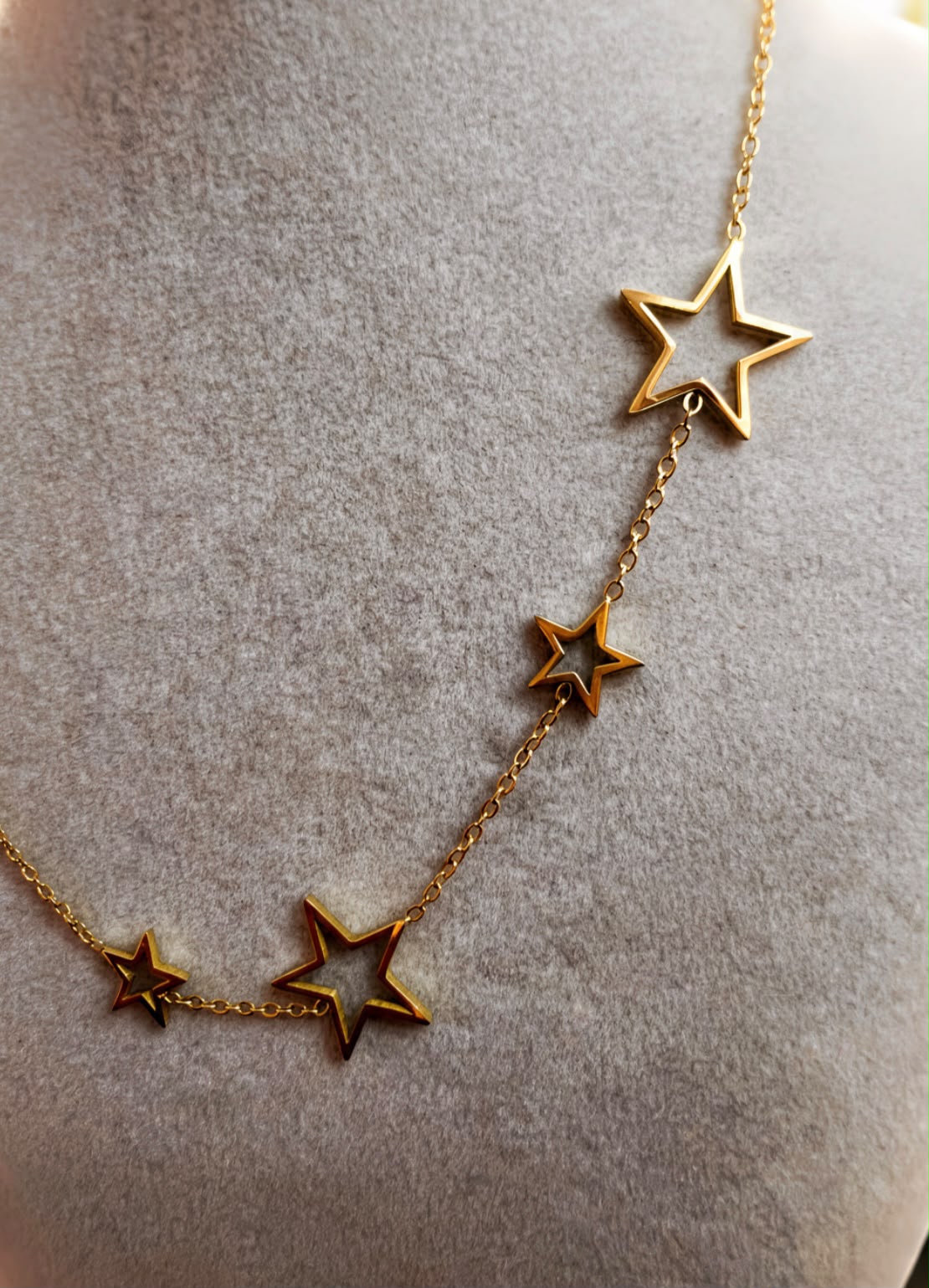 Gold Starburst Stainless Steel Chain