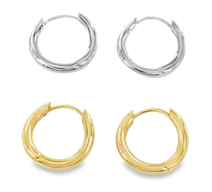 Sterling Silver Day Hoops