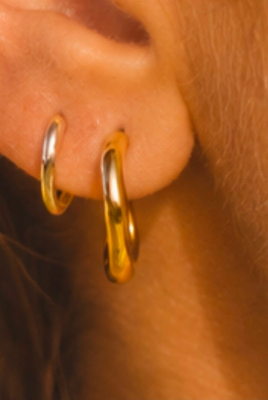 Sterling Silver Day Hoops