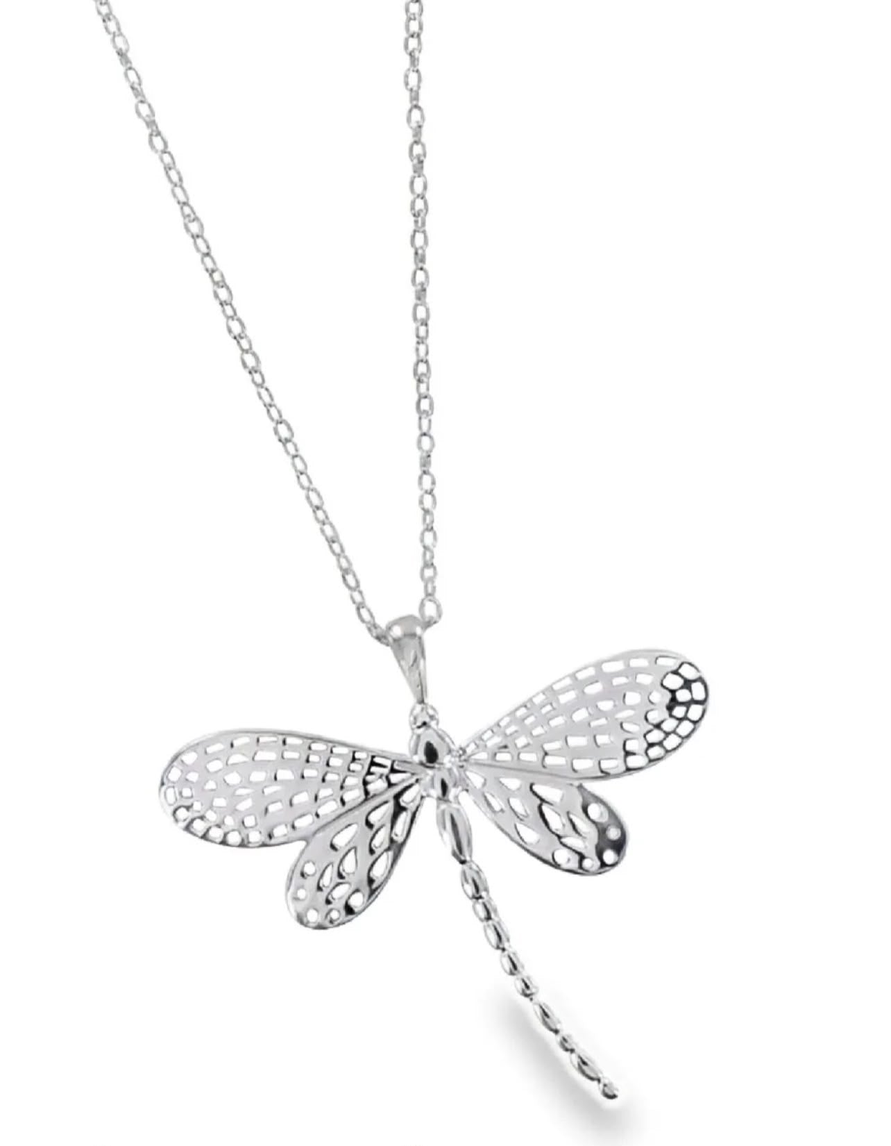 Sterling Silver Dragonfly Necklace